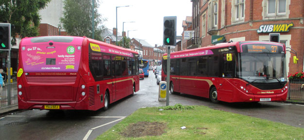 37 service buses, Sheenah and 2215